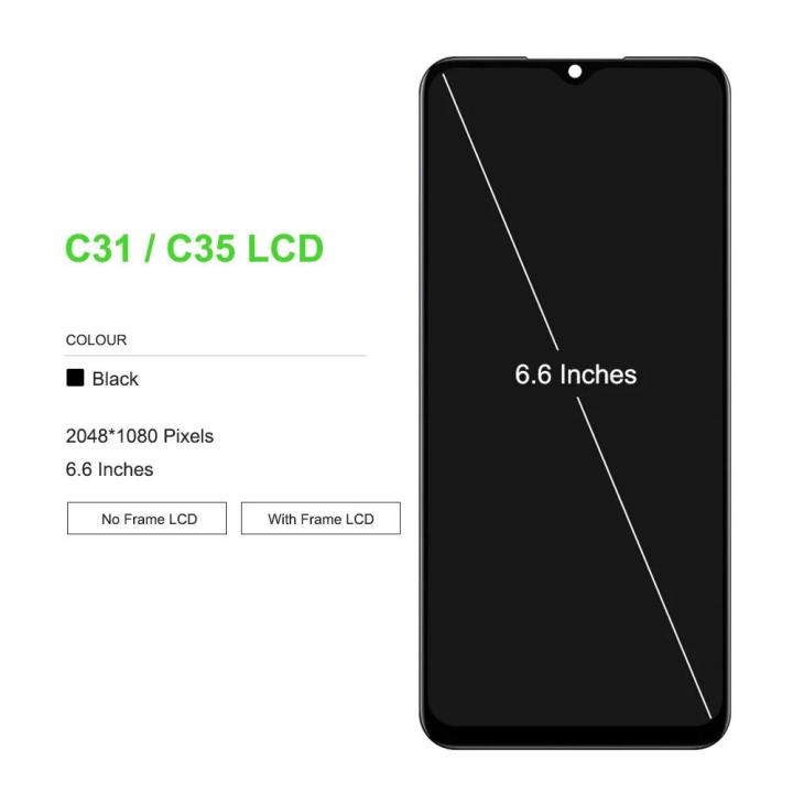 HOT%206.5''%20New%20For%20Realme%20C31%20RMX3501%20LCD%20Display%20with%20Frame%20Touch%20Screen%20Replacement%206.6%7CFor%20OPPO%20Realme%20C35%20RMX3511%20Display%20-%20Image%203