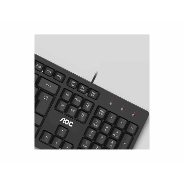 AOC KB161 USB Wired Keyboard for Home and Business Office Use