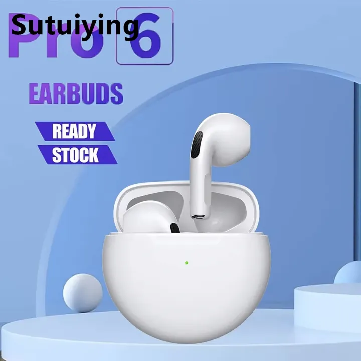 Sutuiying%202025NEW%20Pro%206%20TWS%20Wireless%20Headphones%20with%20Mic%20Fone%20Bluetooth%20Earphones%20Fashion%20Sport%20For%20Xiaomi%20Running%20Reduce%20The%20Noise%20Headset%20Earbud%20-%20Image%202
