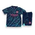 Kids size Manchester city away  jersey  set. 