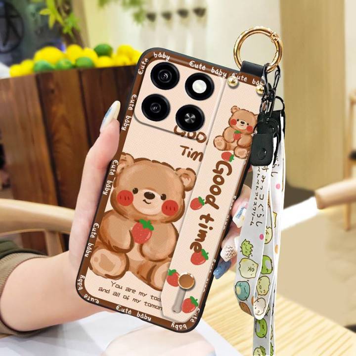 Wrist%20Strap%20Wristband%20Phone%20Case%20For%20ZTE%20Blade%20A35/A55%20Silicone%20ring%20Dirt-resistant%20protective%20Back%20Cover%20Kickstand%20Cute%20-%20Image%2010