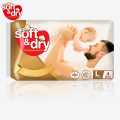 5 packs Soft And Dry Diaper Large 4 pcs/pack (9-14 kg). 