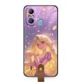 Graffiti Silicone Phone Case For Itel A58 Crossbody TPU Anti-knock Cartoon Diagonal Anti-dust Waterproof Lanyard Cute. 