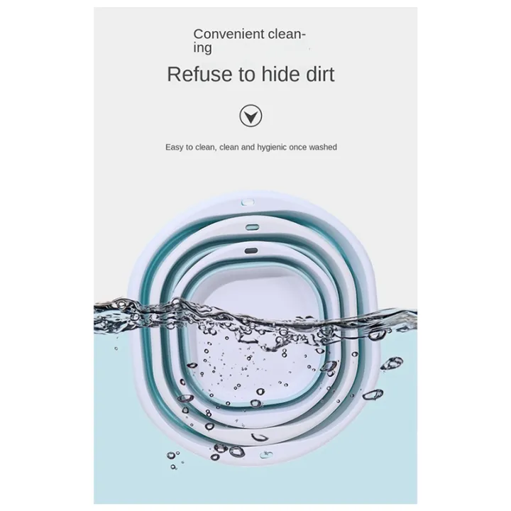 Folding%20Wash%20Basin%20Outdoor%20Travel%20Portable%20Wash%20Basin%20Light%20Hanging%20Foldable%20Basin,White%20&%20Green%20-%20Image%203