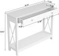 Kamakhya Decor Console Table with Drawer. 