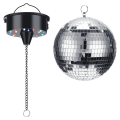 Disco Ball Decor with Light and Disco Ball-Battery Powered Disco Ball Light, Christmas Party, DJ Club Party Supplies Easy to Use. 