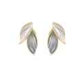Leaf Pendant Earrings for Women, Blue and White, Adorable Jewelry, Trendy, Summer, Fresh, New Collection, 2025. 