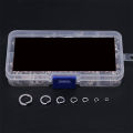 304 Stainless Steel Spring Lock Washer Set (410-Pcs,8-Size). 