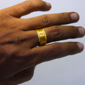 Pure Gold Beruwa Ring For Unisex II Gold  Finger Ring For Men And Women 0.600 Gram (5 Lal). 