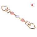 Bag Extension Chain Crossbody Purse Heart-shaped Chain Strap Handbag Hanging Buckle DIY Chain Charm Shoulder Bag Accessories. 