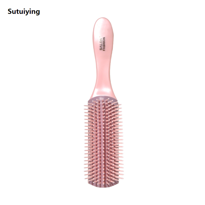 Sutuiying%209-Rows%204%20Color%20Detangling%20Hair%20Brush%20Denman%20Detangler%20Hairbrush%20%E3%80%902025%20Version%E3%80%91%20Scalp%20Massager%20Straight%20Curly%20Wet%20Hair%20Comb%20Salon%20Hairdressing%20-%20Image%207
