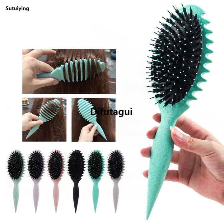 Difutagui%201%20piece%20curly%20hair%20styling%20comb%20bristle%20hair%20combexfoliating%20hair%20Portable%202025%20New%20brush%20women's%20wet%20roll%20hair%20comb%20hair%20cutting%20styling%20comb%20-%20Image%203