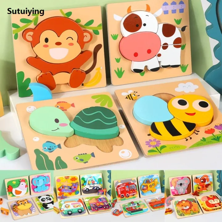Sutuiying%203D%20Wooden%20Puzzles%20Hand%20Grab%20Boards%20Toys%20Tangram%20Jigsaw%20Baby%20Educational%202025%20Toys%20Cartoon%20Vehicle%20Animals%20Puzzles%20Gify%20for%20Toddler%20-%20Image%203