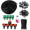 30M Garden Diy Micro-Drip Irrigation System Plant Self Watering Garden Hose Kits With Adjustable Dripper. 