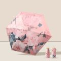 Lightweight Portable Mini Sun Umbrella Folding UPF 50+ Sunscreen Parasol Waterproof 5 Fold Compact Pocket Umbrella Travel. 