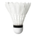 White Color Airplane Feather Shuttlecock 404A 12pcs. 