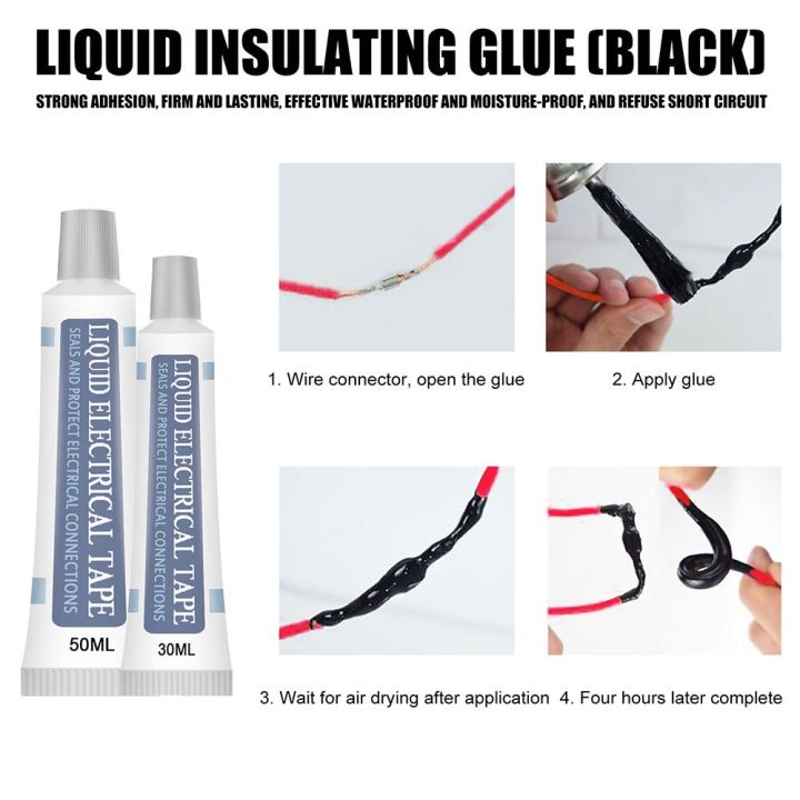Home Office Fast Dry Waterproof Liquid Insulation Tape Cable Line Glue ...