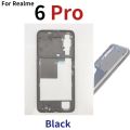 Novaphopat For Realme 6 Pro 6i Middle Frame Front Bezel Frame Faceplate Housing Cover Case Replacement Parts Side Button. 