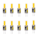 ARELENE 10PCS Mini G4 LED COB Lamp 3W Bulb Candle Lights Replace 30W 40W Halogen for Chandelier Spotlight, AC220V Cold White. 