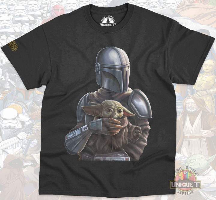 T-shirt%20Star%20Wars%20T-shirt%20Daman%20Yumando%20Star%20Wars%20Mandalorian%20T-shirt%20Baby%20Daron%20cotton%20-%20Image%203