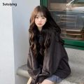 Sutuiying Long Wave Wig Female Black Bangs Curly Synthetic Hair Cosplay New style Party Halloween Wig Naturally Heat-Resistant Daily Wear. 