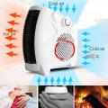 Fan Heater Heat Blow Silent Fan Room Heater (White). 