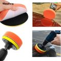 Wenefang Car Polishing Pad Soft Wool Pad Waxing and Polishing Locomotive Portable Body Polishing Disc Cleaning Scratch Removal Tool 3/4/5 Inch. 