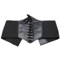 1Pcs Gothic Dark Lace Up Female Waist Corset Belt Wide PU Leather  Dress Belts jingu. 