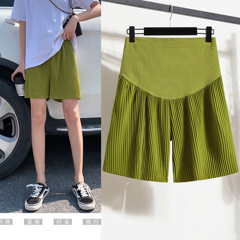 Maternity%20shorts%202022%20summer%20thin%20trendy%20mom%20loose%20straight%20pants%20fashion%20wear%20outside%20Internet%20celebrity%20pants%20casual%20belly%20pants%20-%20Image%204
