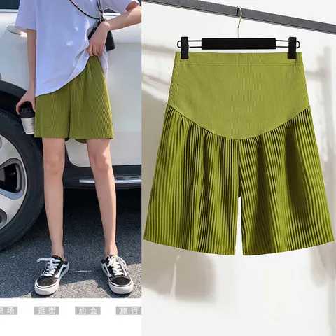 Maternity%20shorts%202022%20summer%20thin%20trendy%20mom%20loose%20straight%20pants%20fashion%20wear%20outside%20Internet%20celebrity%20pants%20casual%20belly%20pants%20-%20Image%204