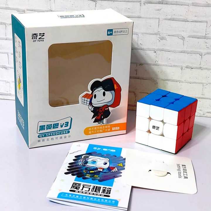QiYi MoFangGe Black Mamba V3 Cube 3X3 New Edition Stickerless Speedcube