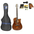 Dream Maker Acoustic Guitar 305 With Cover, String, Capo, Belt, Jackwire And 2 Picks. 