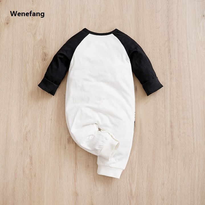 Wenefang Fashion Newborn Baby Boy Spring and autumn Clothes Long sleeves 【2025 Version】 and Round Collar Cartoon Car Print Romper Jumpsuit 0-24 months