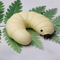 Simulation Soybean Mealworms Stress Relief Toy Slow Rebound Soft Mochi Toys Creative Funny Squishy Toy Sensory Fidget Toys Gifts Yunshuo. 