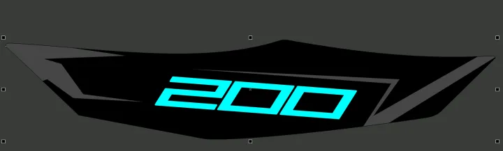 KTM%20Duke%20200%20Sticker%20Graphic%20In%20Black%20And%20Grey%20With%20Cyan%20-%20Image%204
