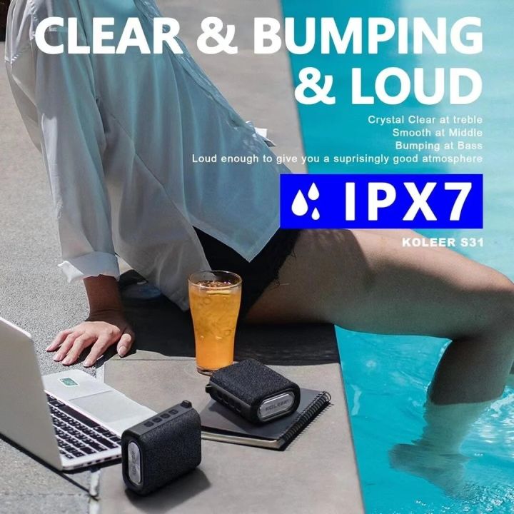 KOLEER%20S31%20Waterproof%20Bluetooth%20Speaker%20IPX7%20Portable%20Wireless%205W%20with%20Microphone%201200mAh%20Battery%20-%20Image%206