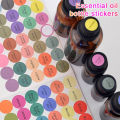 1Set 192 Pcs Pre-Printed Essential Oil Bottles Cap Lid Labels Round Circle Stickers Colorful For ALL  Young Living Oils Gener. 