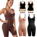 European and American cross-border Xiyin Temu shapewear women's waist tuck abdomen support chest gathering one-piece shapewear beauty postpartum bundle. 