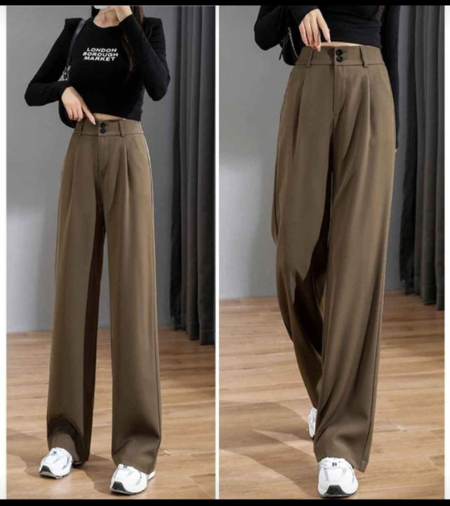 Casual%20High%20Waist%20Loose%20Wide%20Leg%20Pants%20for%20Women%20Spring%20Autumn%20New%20Floor-Length%20White%20Suits%20Pants%20Ladies%20Long%20Trousers%20-%20Image%203