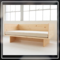 Miracles Wooden Sofa Bench | Minimalist Solid Wood 2-Seater Couch | Modern Living Room & Studio Seating | Durable Handmade Furniture | Made in Nepal. 