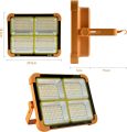 100W Portable Solar Flood Light 10000LM with 12500mAh Battery, USB Rechargeable LED Work Lamp, 5 Lighting Modes, Waterproof IP66 for Construction, Camping & Emergency Use. 