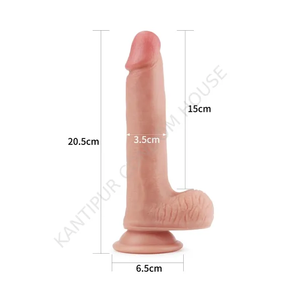 8''%20Dual%20layered%20Platinum%20Silicone%20Dildo%20-LV4005%20-%20Image%203