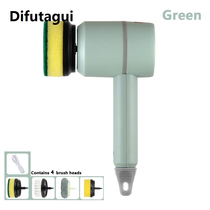 Difutagui%20Cleaning%20Tools%20Handheld%20Electric%20Cleaning%20Brush%20Wireless%20Battery%20Brush%20Bathroom%20Kitchen%20Tile%20Carpet%20Brush%20Cleaning%20Tools%20With%202/4/6%20Brush%20Heads%20-%20Image%207