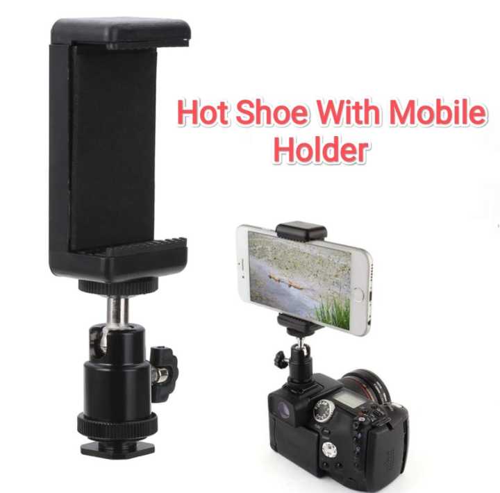 1/4%E2%80%B3%20Camera%20Hot%20shoe%20Mount%20DSLR%20with%20Mobile%20Holder%20-%20Image%202