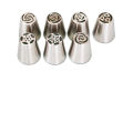 Cross-border new Russian piping nozzle full set of 13 pieces 22 pieces stainless steel nozzle set baking mold utensils. 