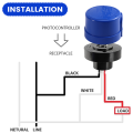 3 Pack Photocell for Outdoor Light,Auto on Off Photo Sensor Switch with Twist Lock,Dusk to Dawn Photoelectric Light. 