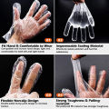 500Pcs Disposable PE Gloves Bulk Cooking Gloves Kitchen Gloves Food Prep Gloves | Multi Use Disposable Gloves - 500 Pcs. 