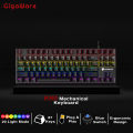 Gigaware Xunfox K80 Mechanical Keyboard Gaming Keyboard RGB LED Light. 