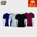 Shangrila Pack Of 4 Cotton T-Shirt For Men - Black | Navy |Grey | Maroon | Fashion | T-Shirt For Men |. 