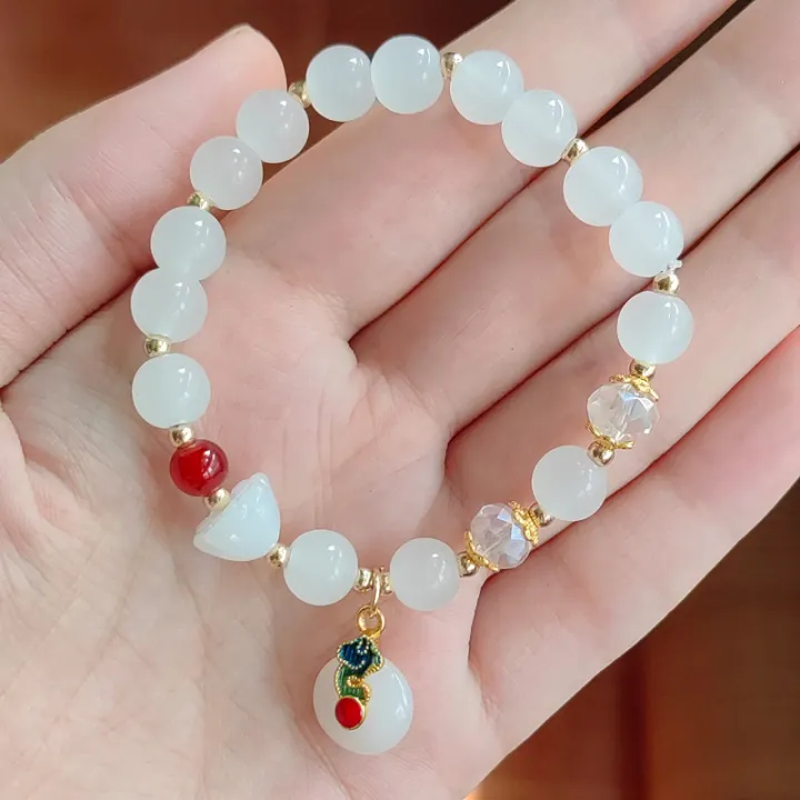 %E3%80%90Mega%20Sale%E3%80%91New%20White%20Jade%20Pendant%20Female%20Gift%20Student%20Jewelry%20Candy%20Crystal%20Glass%20Bead%20Bracelet%20-%20Image%202